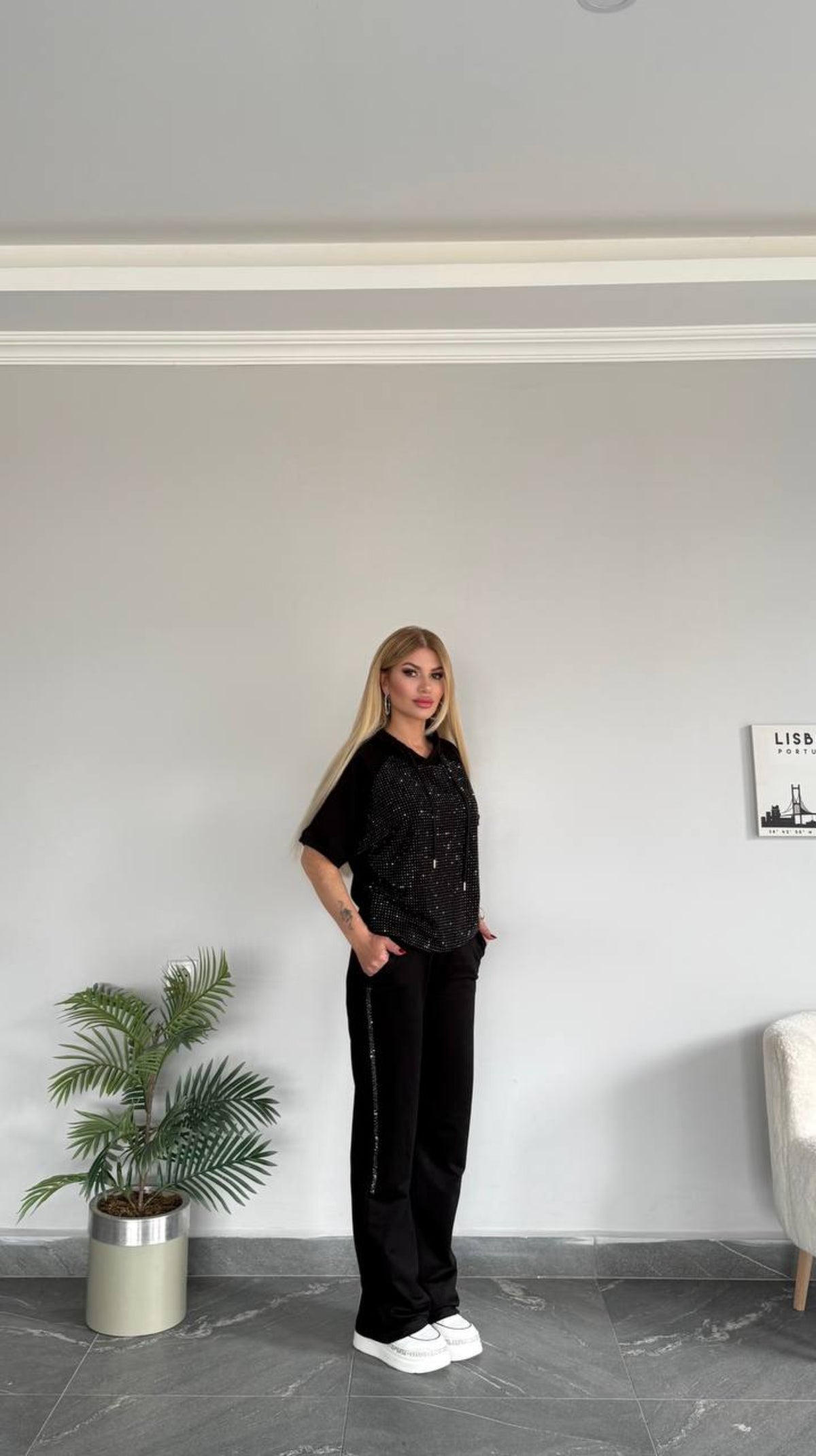 Black Studded survêt