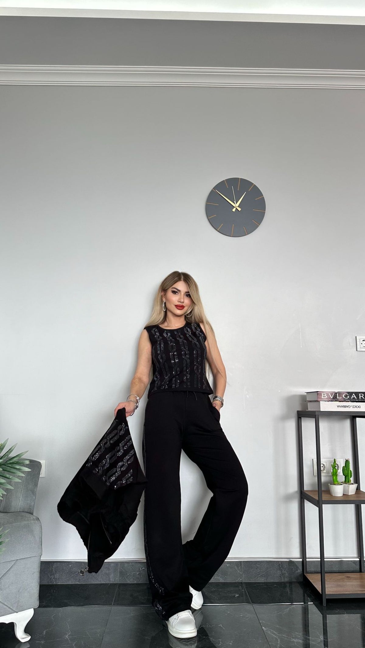 3 PC studded survêt