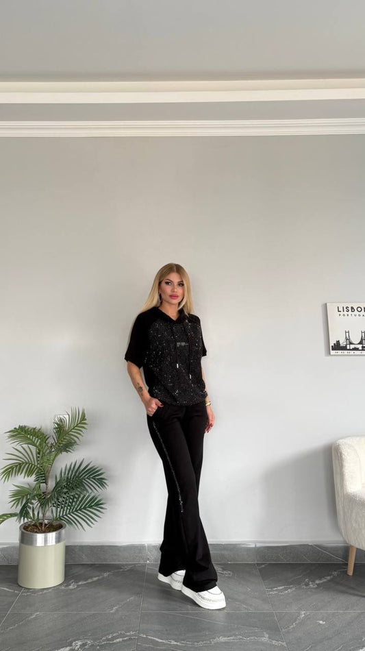 Black Studded survêt